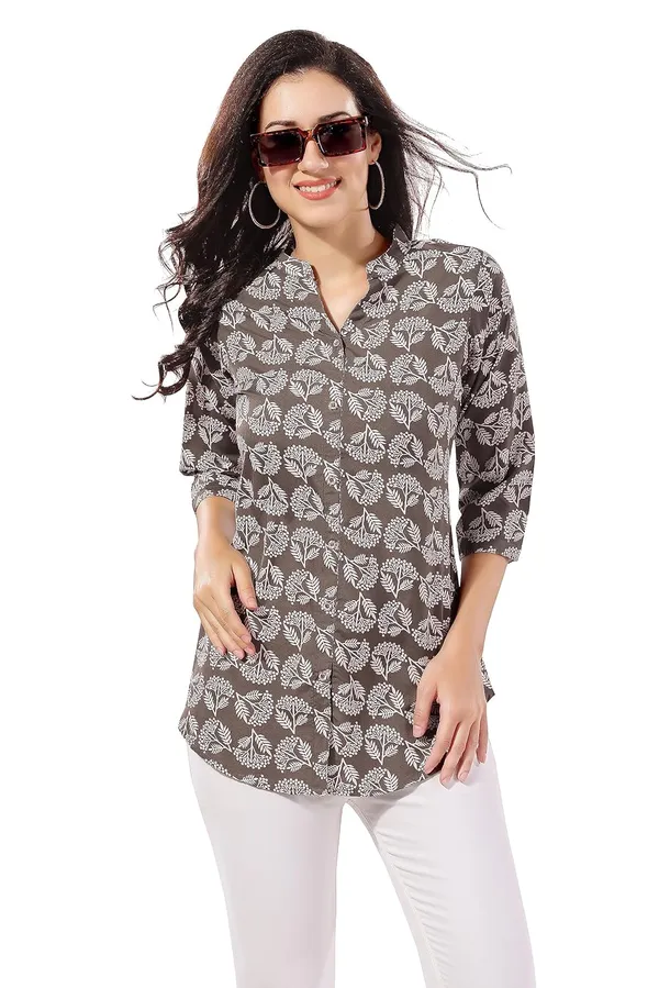 Graceful_Grey_Poly_Crepe_Short_Tunic_Top_For_Everyday_Wear_|_|_Kurti_Tops_|_Short_Kurti_|_Short_Kurti_For_Women_|_Short_Kurti_For_Girls