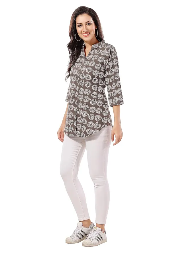 Graceful_Grey_Poly_Crepe_Short_Tunic_Top_For_Everyday_Wear_|_|_Kurti_Tops_|_Short_Kurti_|_Short_Kurti_For_Women_|_Short_Kurti_For_Girls