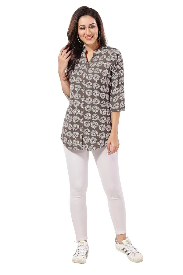 Graceful_Grey_Poly_Crepe_Short_Tunic_Top_For_Everyday_Wear_|_|_Kurti_Tops_|_Short_Kurti_|_Short_Kurti_For_Women_|_Short_Kurti_For_Girls