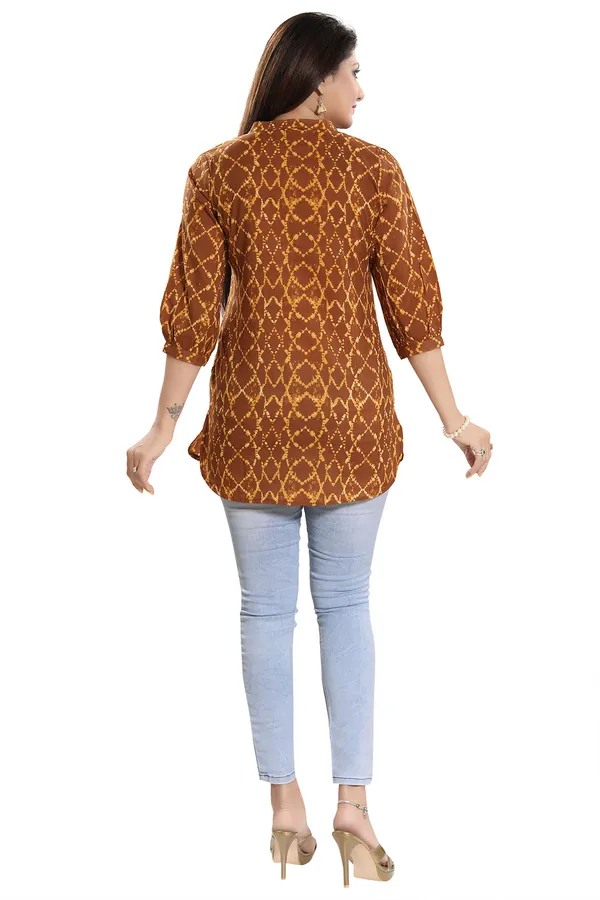 Yellow_Charisma_Printed_Cotton_Tunic_with_PomPoms_for_Womens_wear