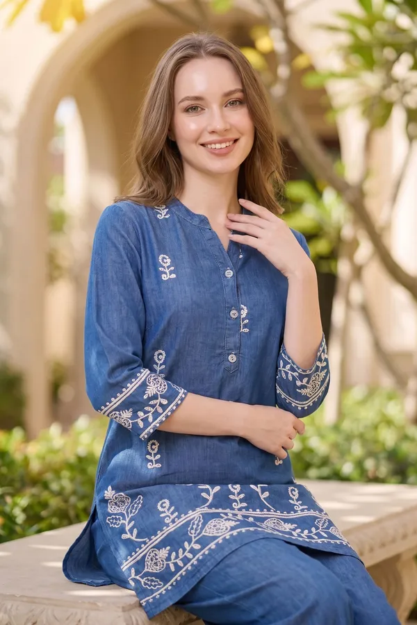 Signature_Indigo_Denim_Two_Piece_Set_with_Elegant_Floral_Thread_Work