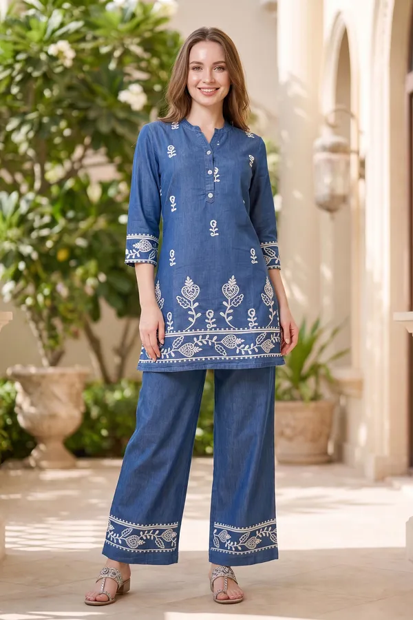 Signature_Indigo_Denim_Two_Piece_Set_with_Elegant_Floral_Thread_Work
