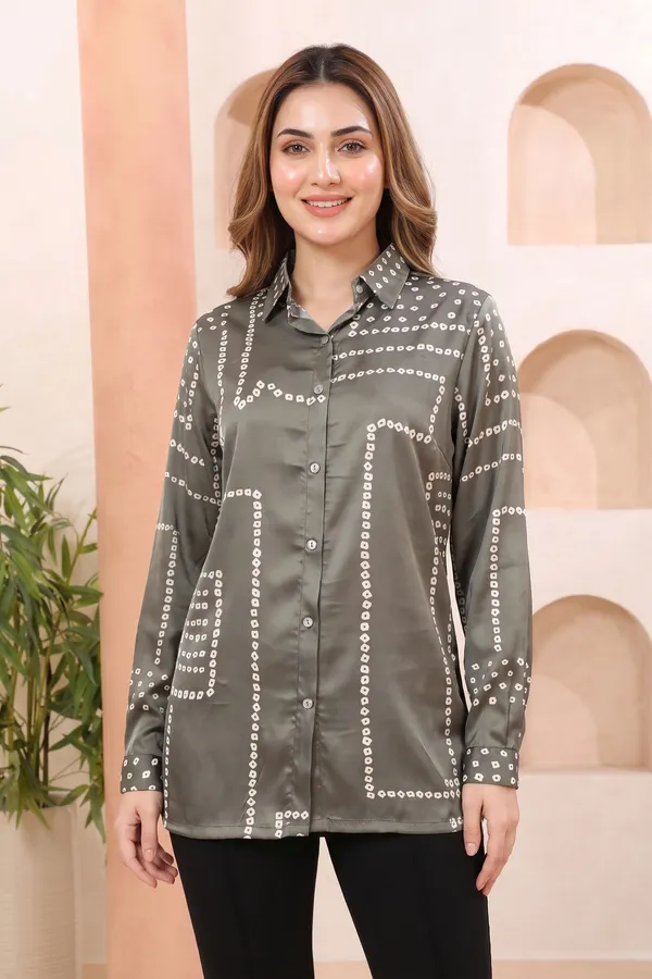 Steel_Blue_Shirt_Style_Top_with_Bandhani_Inspired_Print_and_Peacock_Art_Back