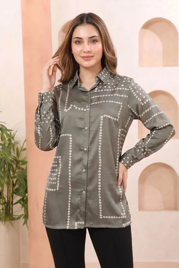 Steel_Blue_Shirt_Style_Top_with_Bandhani_Inspired_Print_and_Peacock_Art_Back