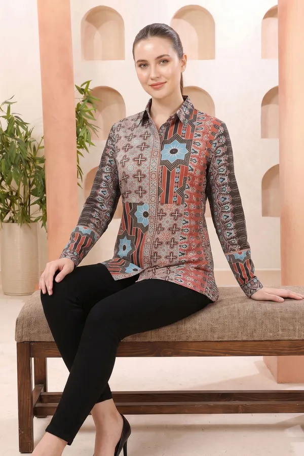 Vibrant_Vintage_Modal_Silk_Shirt_Style_Womens_Tunic_with_Abstract_Print