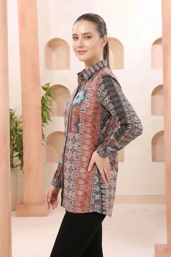 Vibrant_Vintage_Modal_Silk_Shirt_Style_Womens_Tunic_with_Abstract_Print