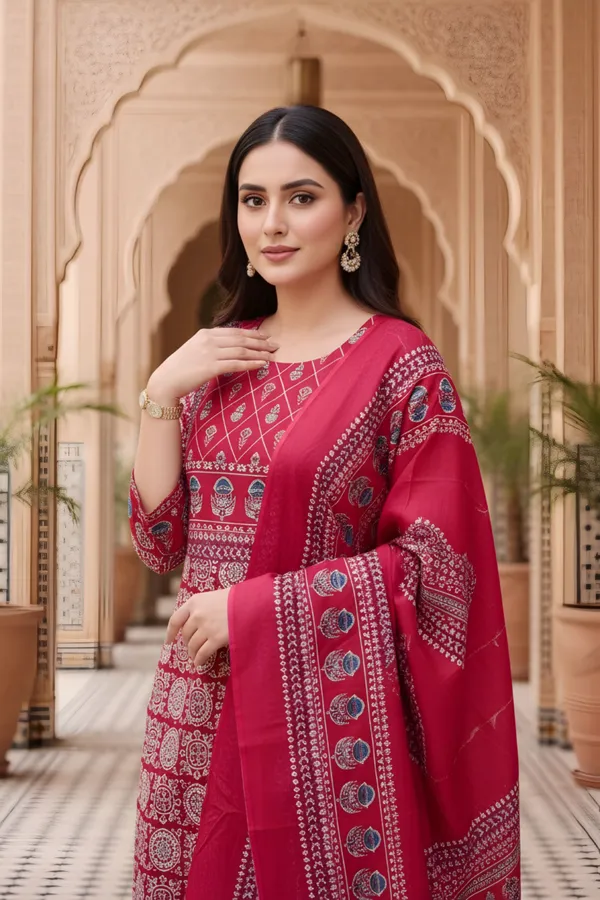 Pink_Jaipuri_Print_Cotton_3_Piece_Suit_Set_with_Dupatta_for_Women