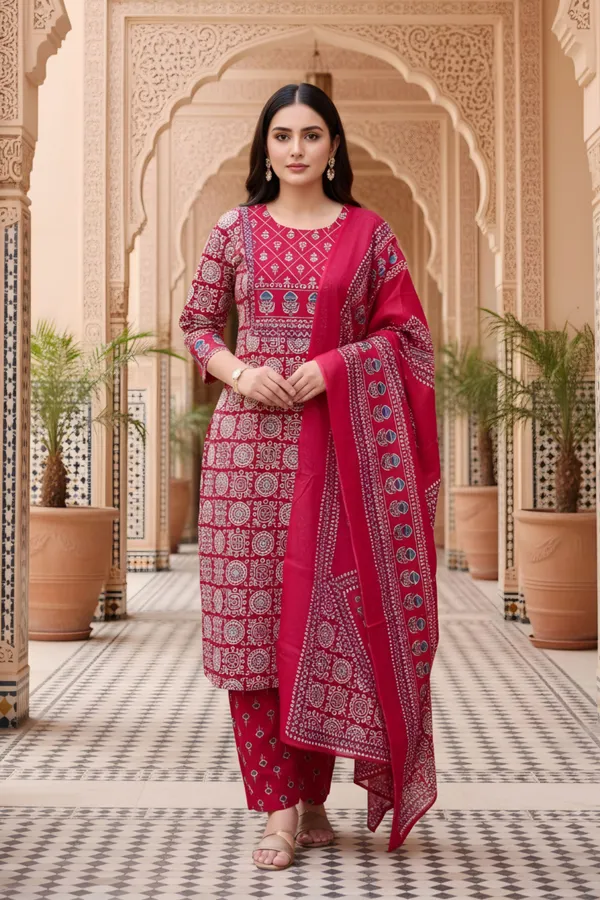 Pink_Jaipuri_Print_Cotton_3_Piece_Suit_Set_with_Dupatta_for_Women