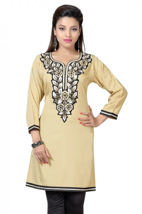 Briefly_Brilliant_Beige_Short_Tunic_with_Machine_Embroidery
