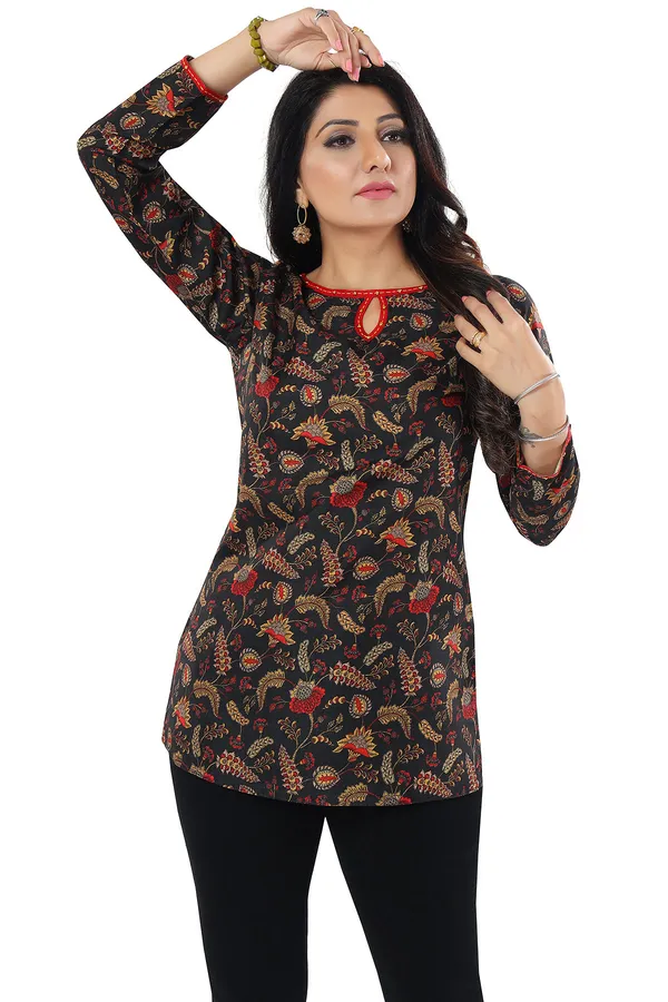 Print_Perfect_Short_Length_Silk_Print_Kurti_for_Modern_Woman