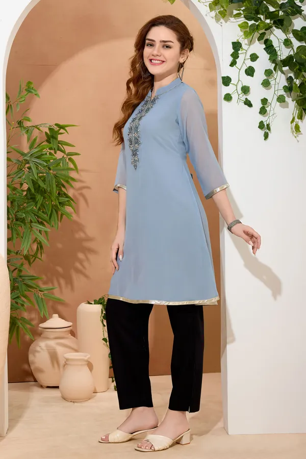 Glow_In_Grey_Georgette_Beaded_Women_Tunic_Dress