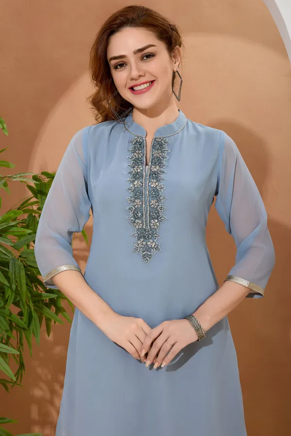 Glow_In_Grey_Georgette_Beaded_Women_Tunic_Dress