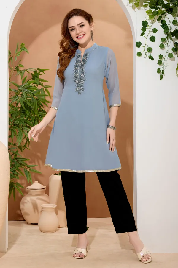 Glow_In_Grey_Georgette_Beaded_Women_Tunic_Dress