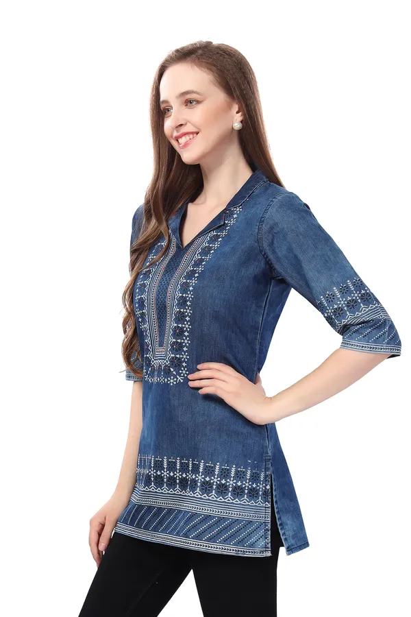 Charm_in_Denim_Cloud_Wash_Print_and_Thread_Work_on_Coat_Collar_Tunic