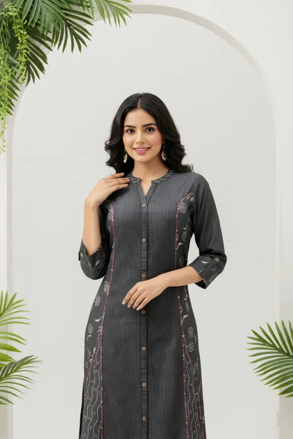 Exclusive_Black_Denim_Gray_Wash_A_Line_Indo_Western_Dress
