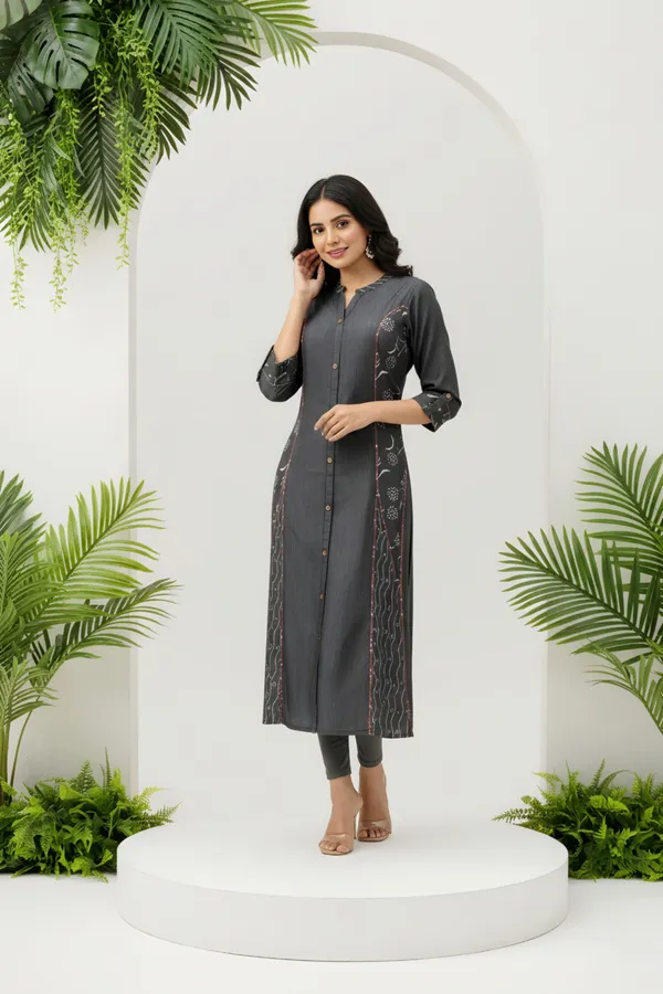 Exclusive_Black_Denim_Gray_Wash_A_Line_Indo_Western_Dress