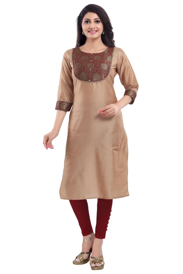 Beige_Cotton_Silk_Kurti_Top