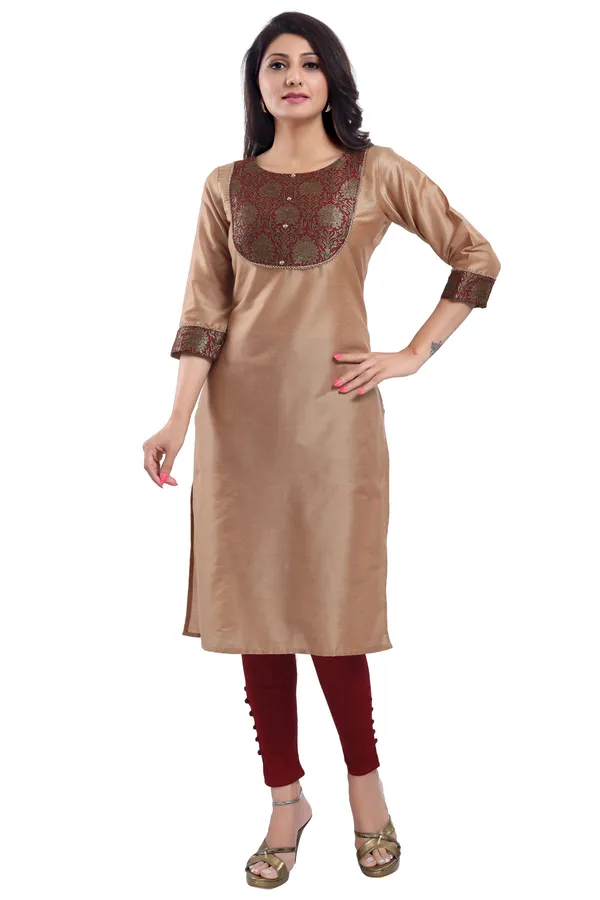 Beige_Cotton_Silk_Kurti_Top