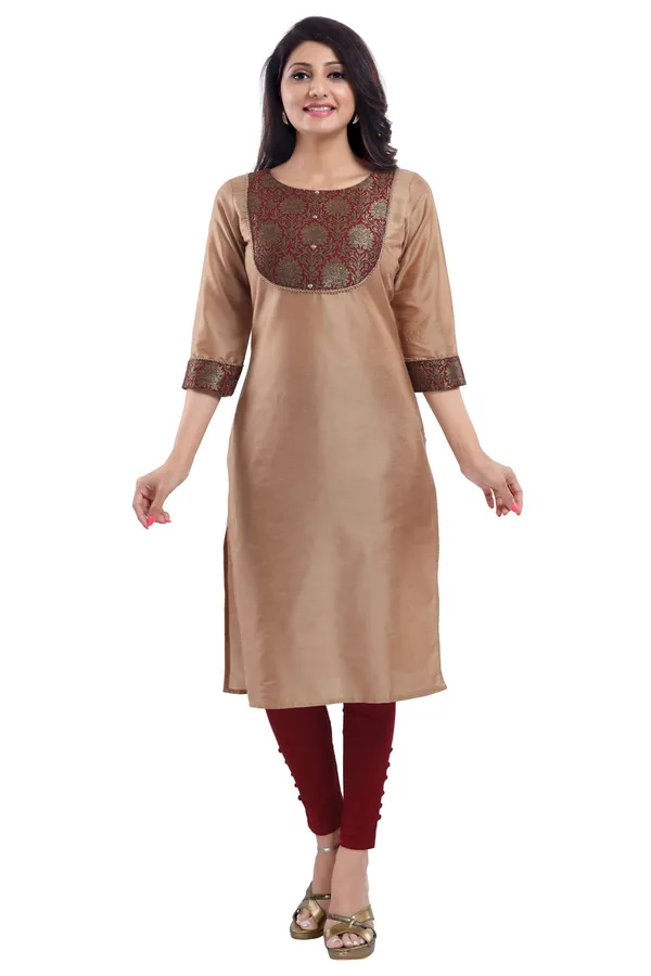 Beige_Cotton_Silk_Kurti_Top