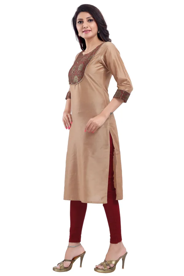 Beige_Cotton_Silk_Kurti_Top