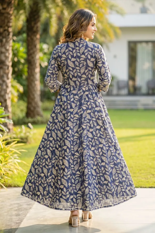 Navy_Blue_Umbrella_Flair_Anarkali_Long_Kurti_with_Embroidery_and_Tussles