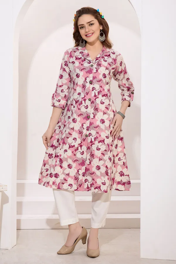 Majenta_Linen_Cotton_Princess_Cut_Long_Kurta_For_Women