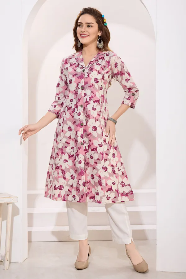 Majenta_Linen_Cotton_Princess_Cut_Long_Kurta_For_Women