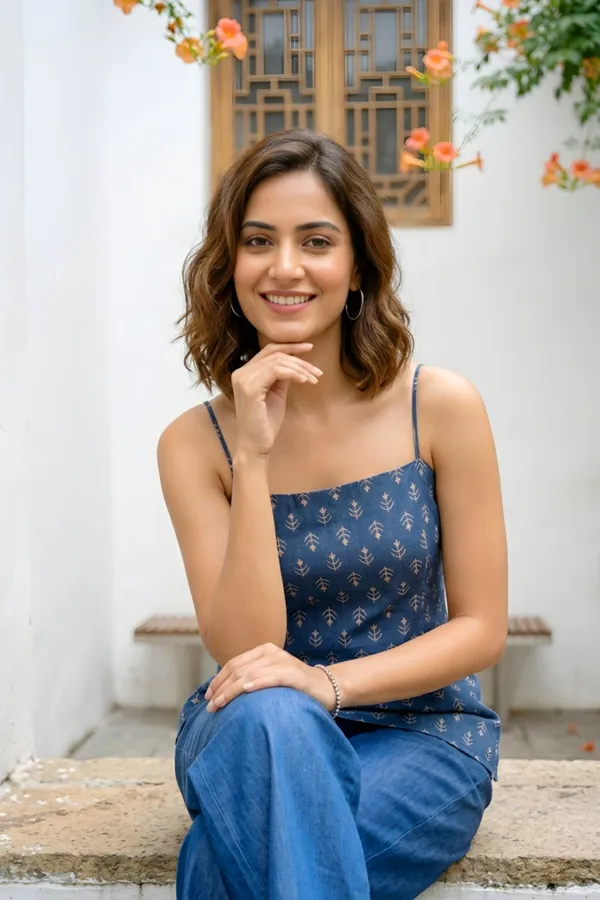 Blue_Denim_Spaghetti_Strap_Kurti_for_Women_with_Corset_Back