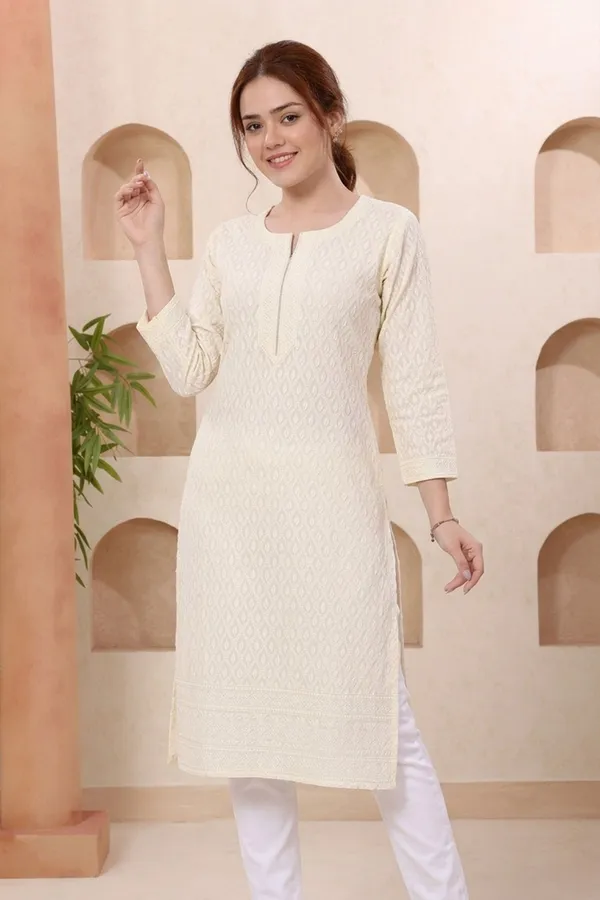 Classic_Cream_Rayon_Chikankari_Straight_Kurta_for_Women