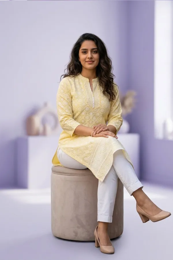 Chikankari_Kurti_For_Women_|_Long_Kurti_Pure_Cotton_Ethnic_Wear_|_Comfortable_&_Stylish_Attire