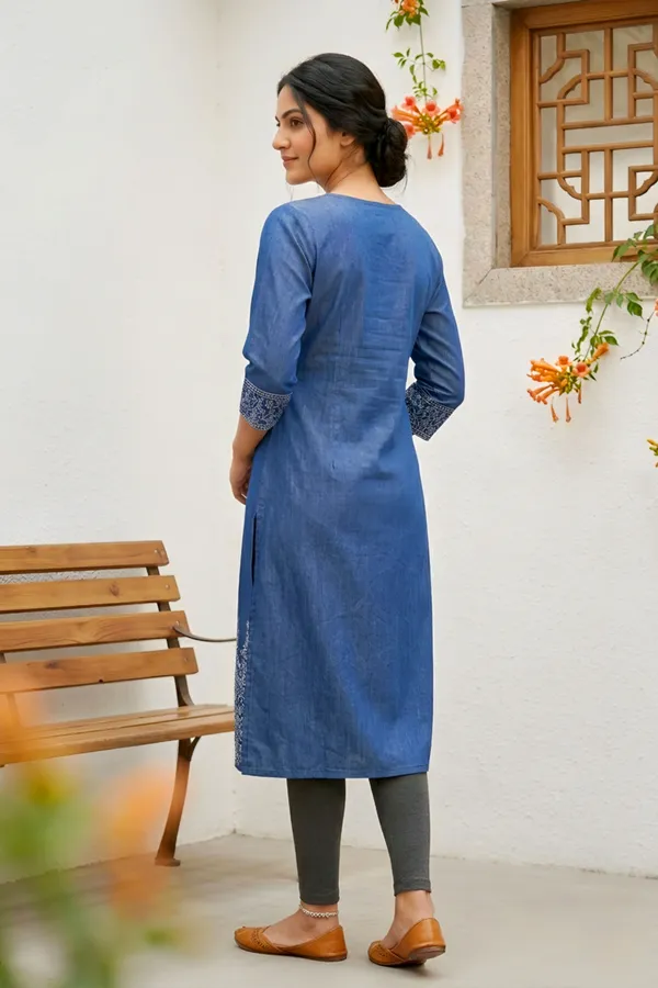 Indigo_Denim_Kurti_for_Women_with_Ethnic_Print_and_Thread_Work