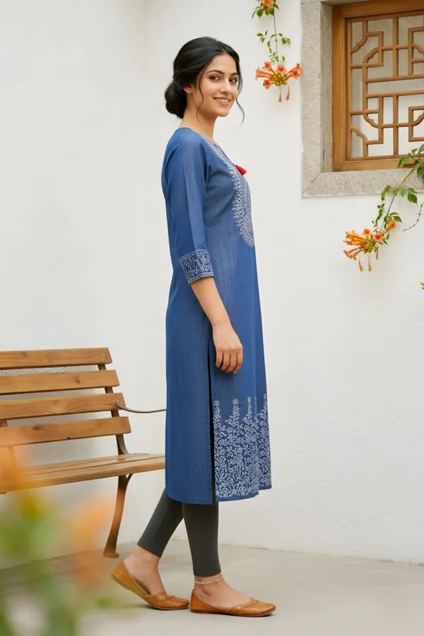 Indigo_Denim_Kurti_for_Women_with_Ethnic_Print_and_Thread_Work