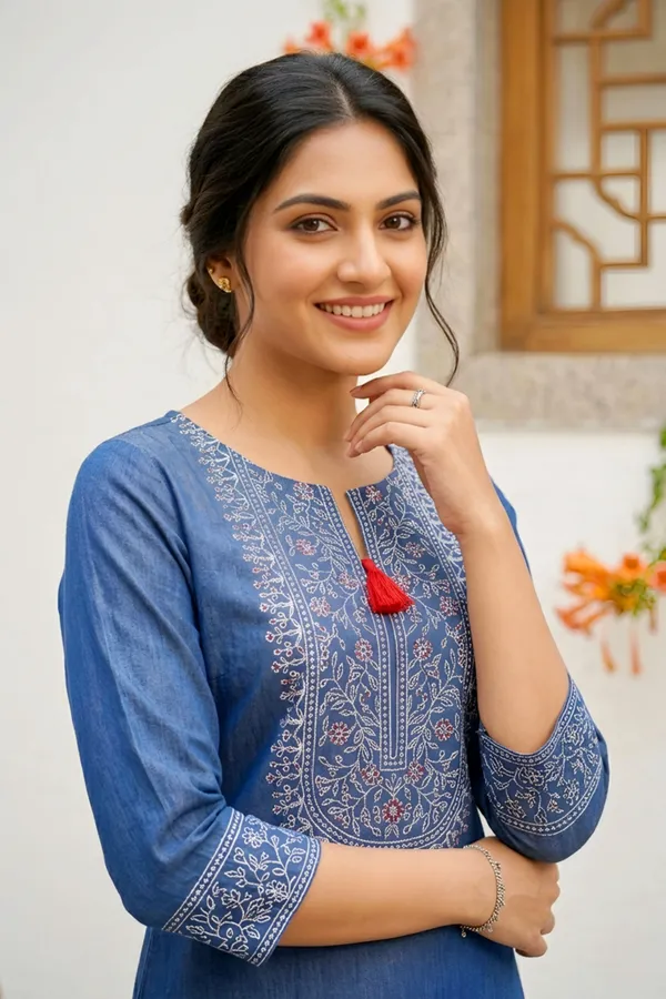 Indigo_Denim_Kurti_for_Women_with_Ethnic_Print_and_Thread_Work