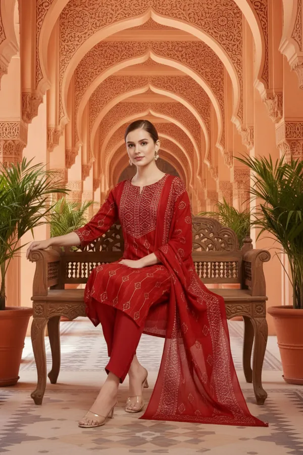 Rust_Jaipuri_Print_Cotton_3_Piece_Suit_Set_with_Dupatta_for_Women