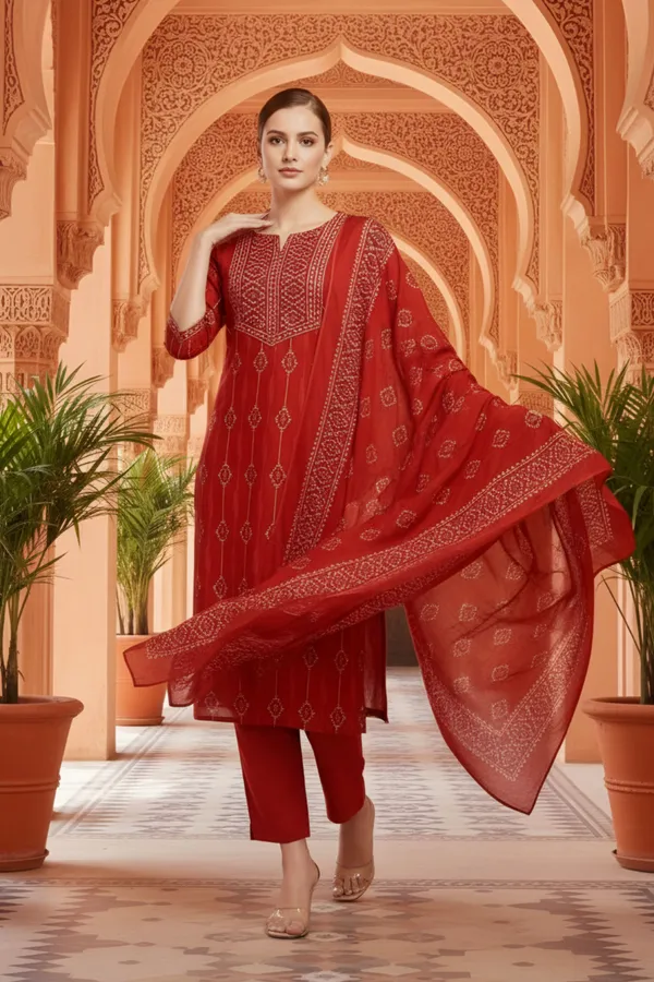Rust_Jaipuri_Print_Cotton_3_Piece_Suit_Set_with_Dupatta_for_Women
