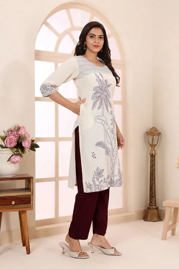 Curiously_Contemporary_Cream_Cotton_Kurta_with_Print_Design