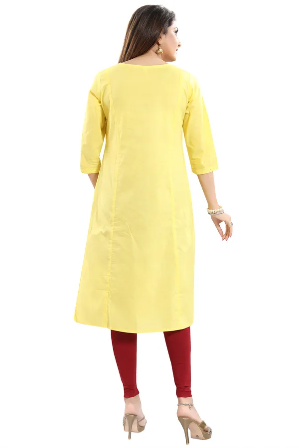 Vibrant_Yellow_Cotton_Long_Chicken_Tunic_with_Pom_Pom_Accessory_For_Girls_And_Women