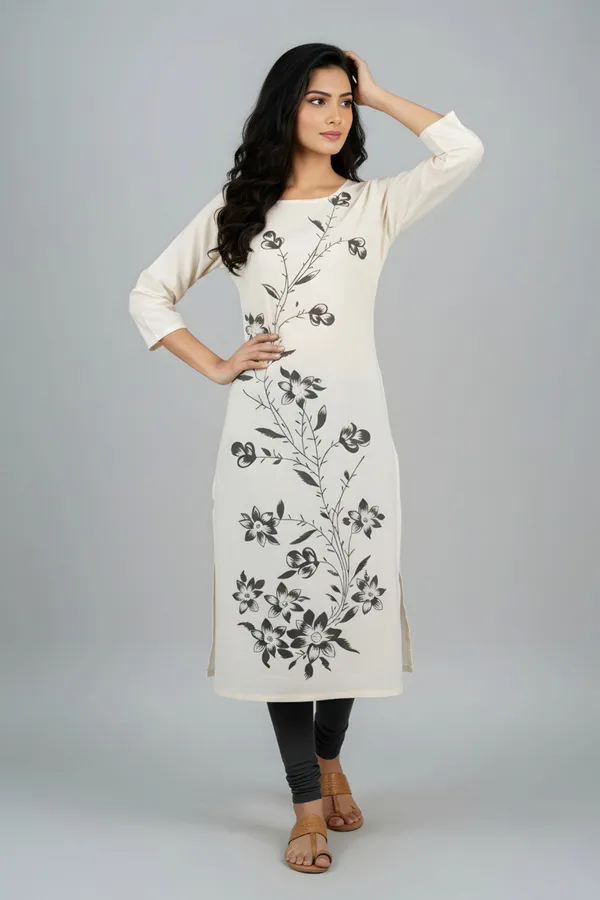 Artisanal_Cream_Cotton_Long_Kurta_with_Print_Design