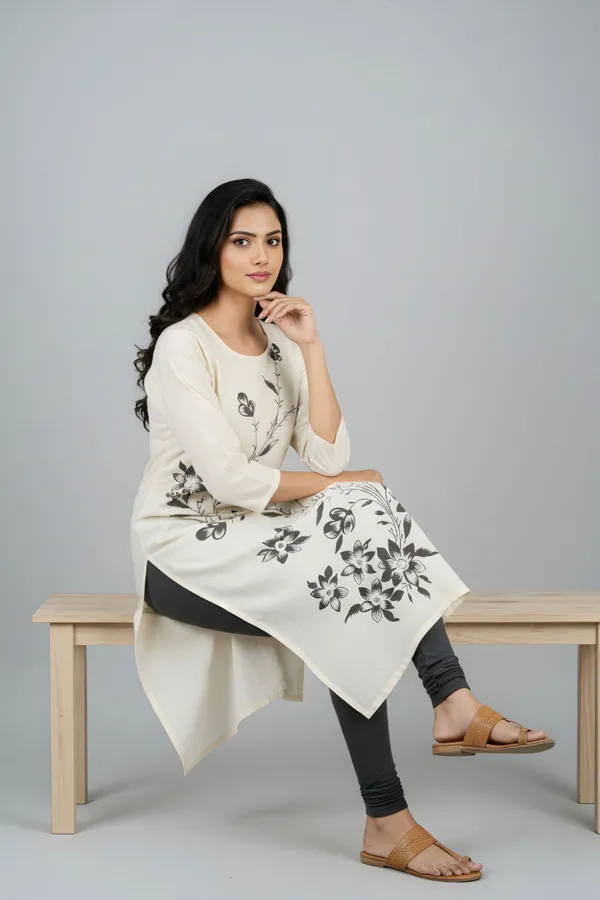Artisanal_Cream_Cotton_Long_Kurta_with_Print_Design