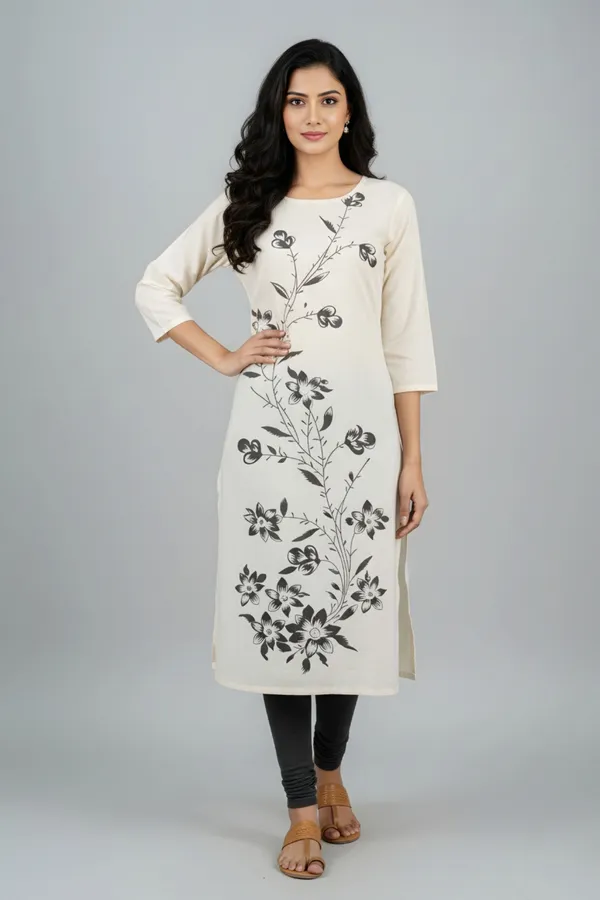 Artisanal_Cream_Cotton_Long_Kurta_with_Print_Design