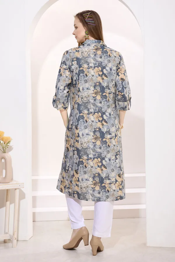 Grey_Linen_Cotton_Princess_Cut_Long_Kurta_For_Women