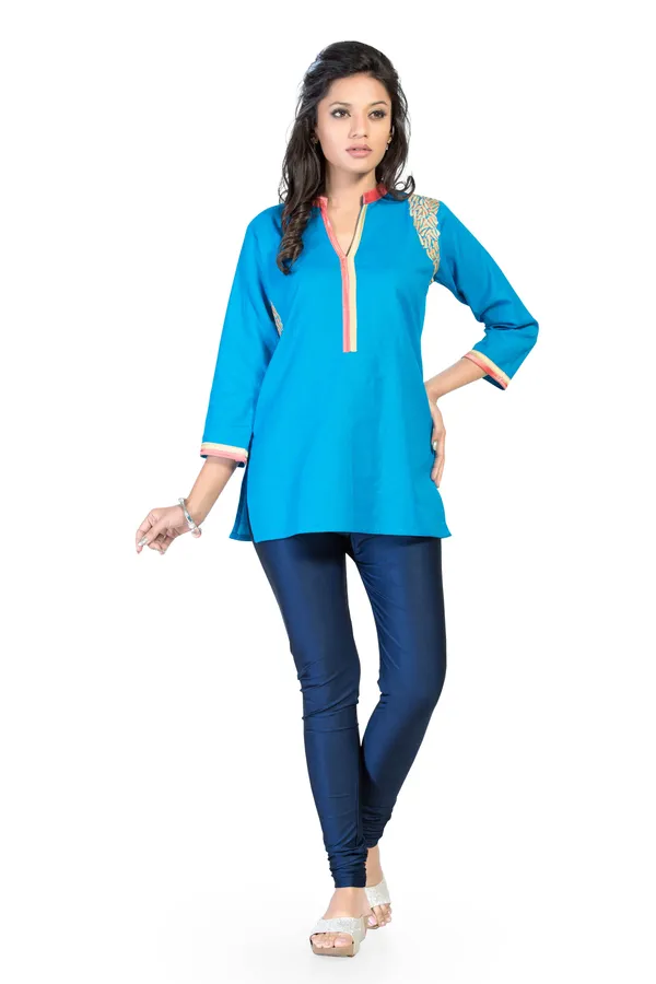 Aqua_Love_Designer_Short_Tunic_Top_for_Fashion_Lovers