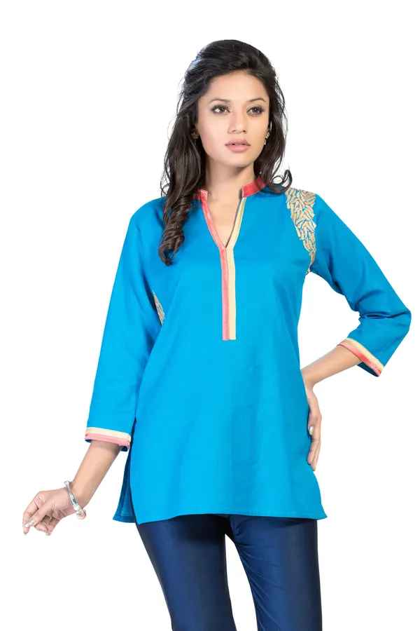 Aqua_Love_Designer_Short_Tunic_Top_for_Fashion_Lovers