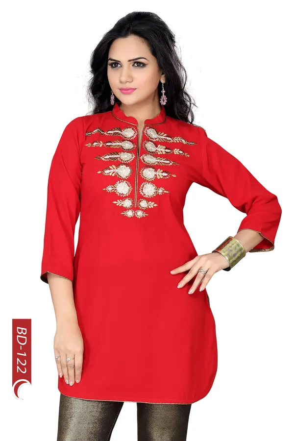The_Style_Sizzle_Tomato_Red_Georgette_Tunic_for_Women_with_Embroidery