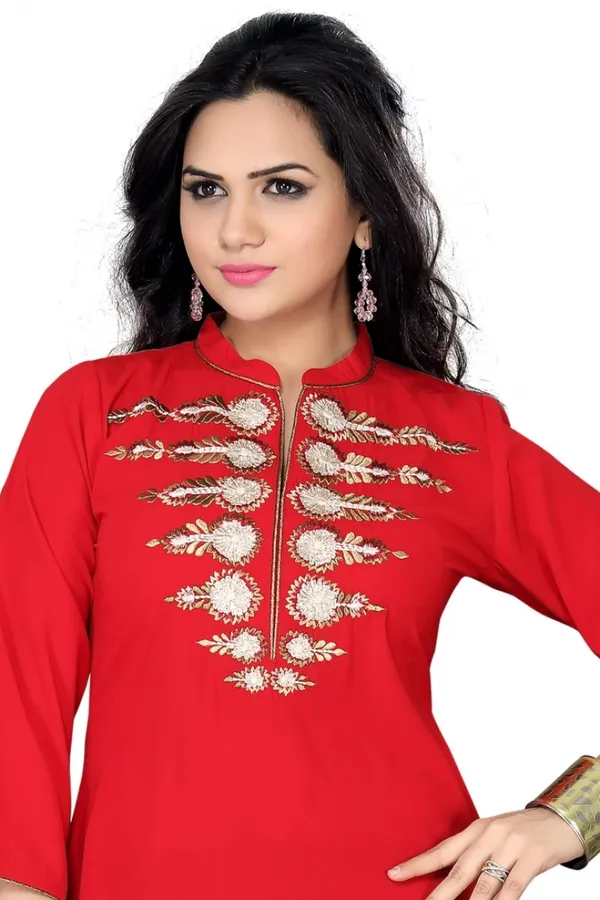 The_Style_Sizzle_Tomato_Red_Georgette_Tunic_for_Women_with_Embroidery
