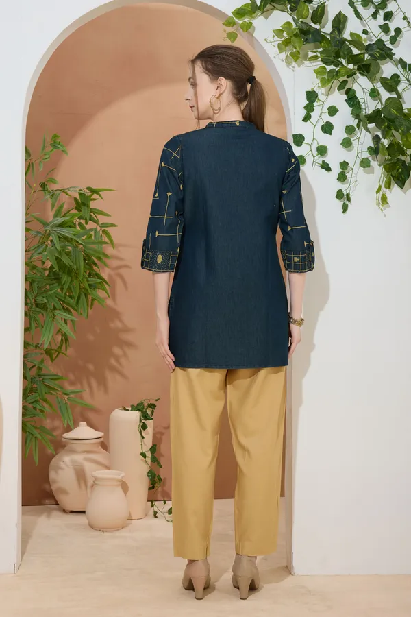 Fashion_Forward_Denim_Tunic_Hand_Embroidery_And_Color_Wash