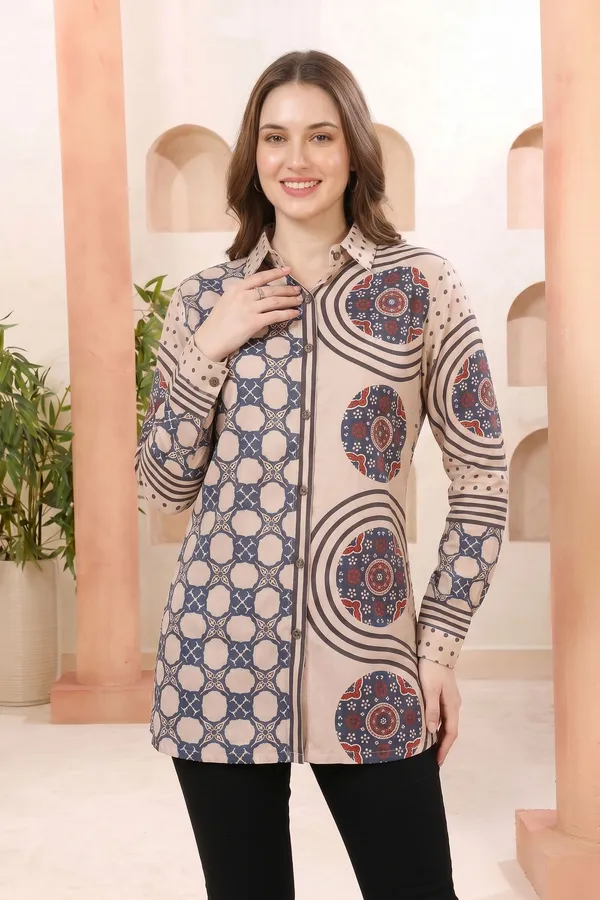 Elegant_Ivory_Modal_Silk_Printed_Shirt_Style_Tunic_Top_for_Women