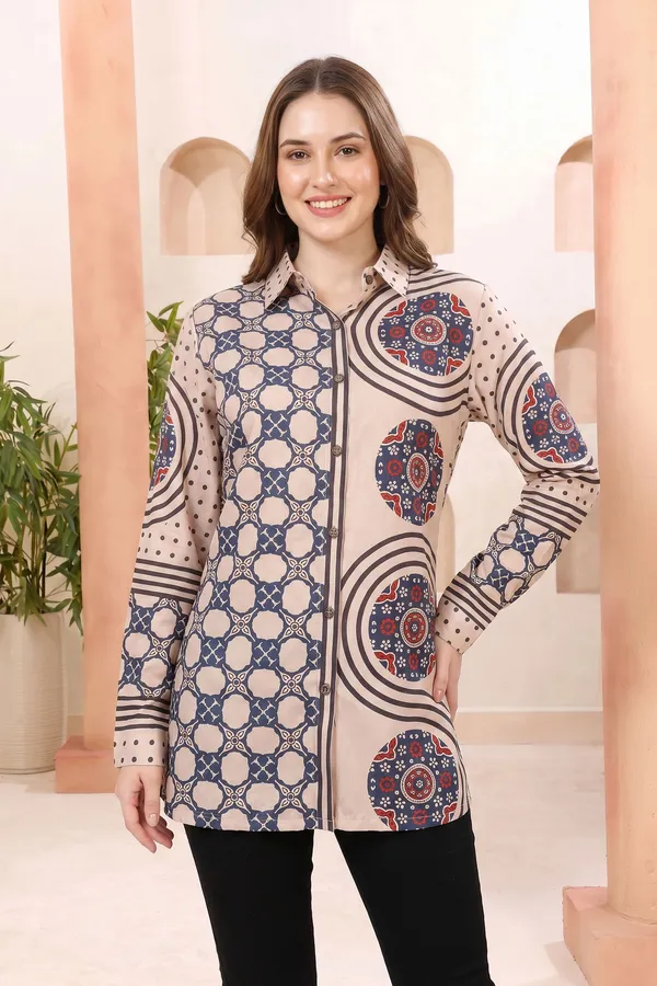 Elegant_Ivory_Modal_Silk_Printed_Shirt_Style_Tunic_Top_for_Women