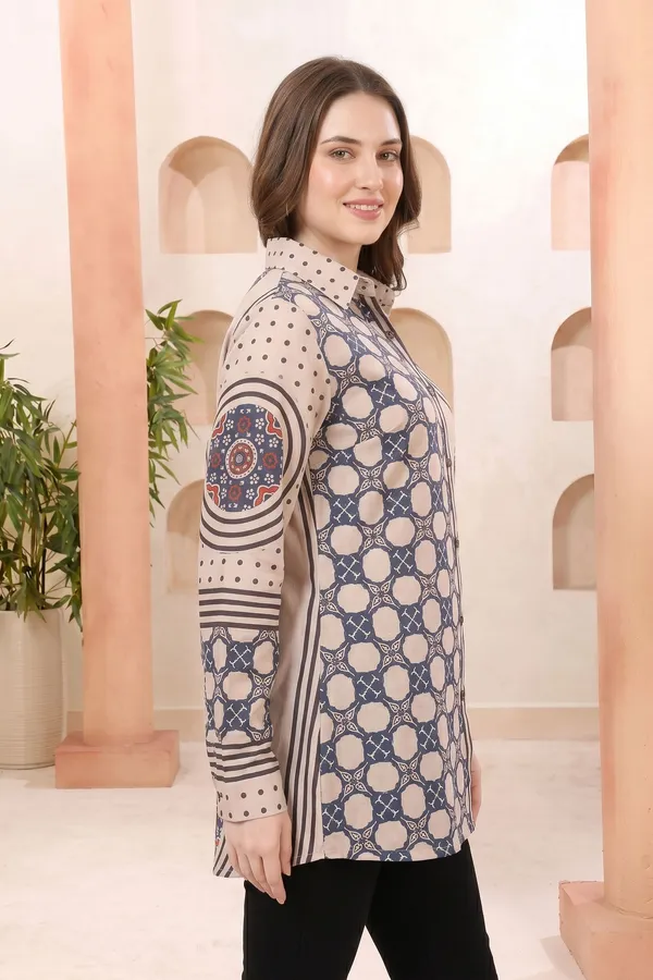 Elegant_Ivory_Modal_Silk_Printed_Shirt_Style_Tunic_Top_for_Women