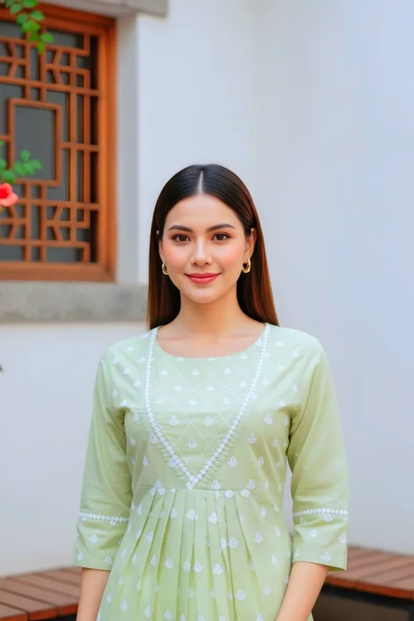 Women_Light_Green_Chikankari_Embroidered_Peplum_Short_Kurti
